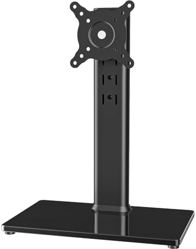 Single LCD Computer Monitor Free-Standing Desk Stand Mount Riser for 13 inch to 32 inch