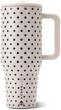 HydroJug Traveler 40oz, Insulated Water Bottle with Handle, French Vanilla