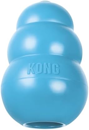 KONG Puppy, Natural Rubber Teething Chew Toy, for Small Puppies, Blue