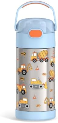 THERMOS FUNTAINER Water Bottle with Straw, 12oz, Construction