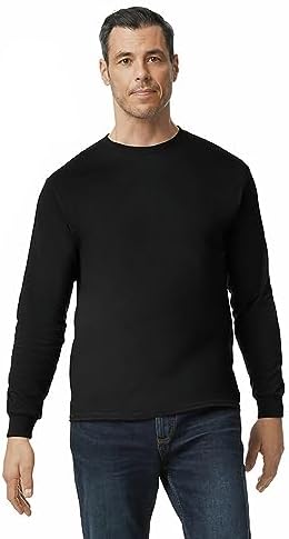 Gildan Adult Heavy Cotton Long Sleeve T-Shirt, Style G5400, 2-Pack