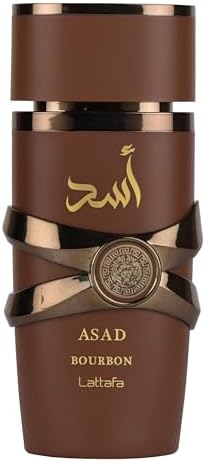 Lattafa Asad Bourbon for Unisex Eau de Parfum Spray, 3.4 Ounce / 100 ml