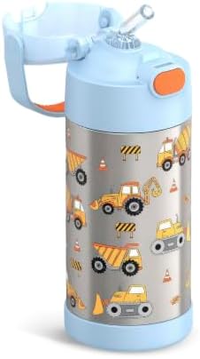 THERMOS FUNTAINER Water Bottle with Straw, 12oz, Construction