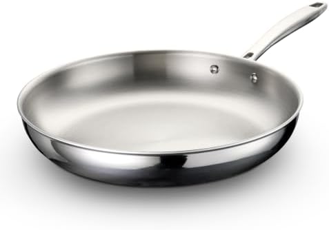 Tramontina Signature Tri-Ply Clad Stainless Steel 12-Inch Large Frying Pan