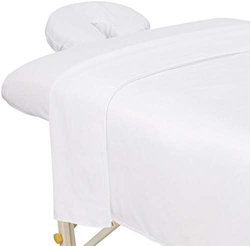 ForPro Premium Microfiber 3-Piece Massage Sheet Set, White