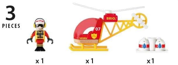 BRIO World - 33797 Firefighter Helicopter