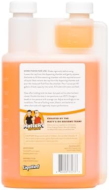 Liquified RV Toilet Treatment - Black Holding Tank Digester - Odor Eliminator
