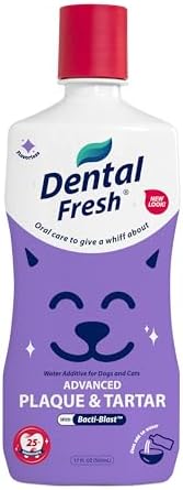 Dental Fresh Water Additive - Plaque & Tartar Care for Dogs & Cats - 17 oz