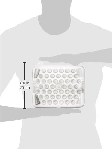 Ateco 783-55 Piece Cake Decorating Set, Includes 52 Stainless Steel Tubes