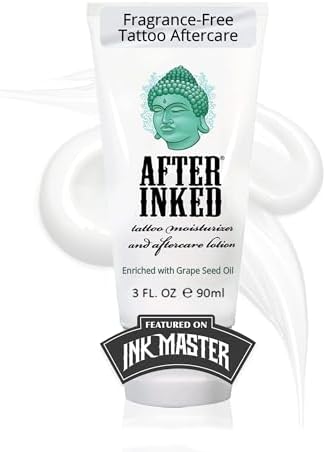 After Inked Tattoo Aftercare Lotion & Moisturizer, Balm, 3oz Tube (1-Pack)