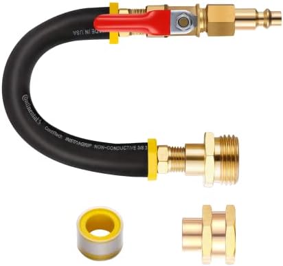 RV Winterizing kit & Sprinkler Blowout Adapter with shut off valve Air compressor