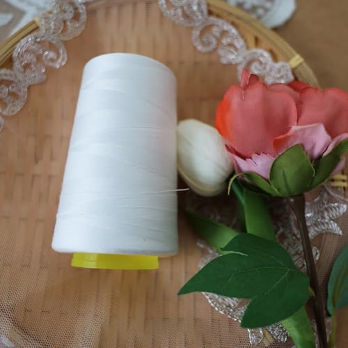 Black & White Sewing Thread, 8PCS 40S/2 3000 Yard Spool Serger Thread