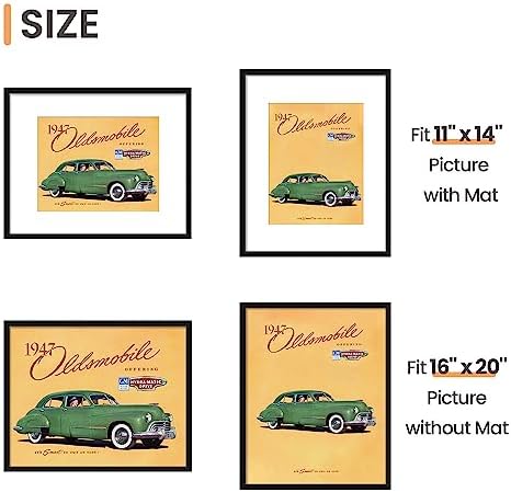 upsimples 16x20 Picture Frame, Wall Decor Poster Frames, Black 1 Pack