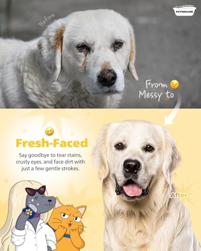 Professional Eye Comb for Pets, Stainless Steel Tear Stain Remover