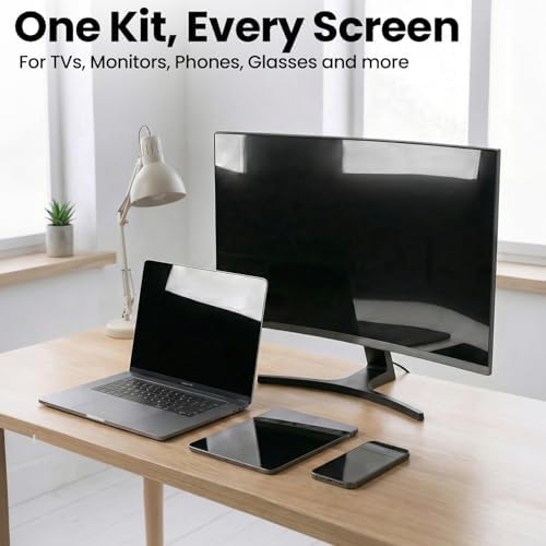 EVEO® Screen Cleaner Spray Kit (Streak-Free) TV Screen Cleaner for Smart TV, Lcd, LEd