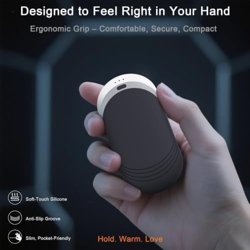 Karecel Rechargeable Hand Warmers 2 Pack with Thermal Silicone, Full Warmth