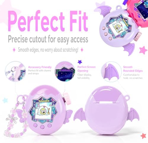 Protective Case for Tamagotchi Paradise, Hard PC Cover with Lanyard