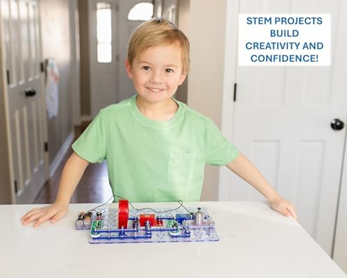SNAP CIRCUITS Jr. SC-100 STEM Electronics Kit, 100+ Projects, Ages 8+