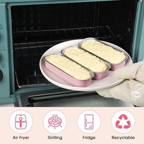 100 Pack Mini Cake Pans with Lids and Spoons