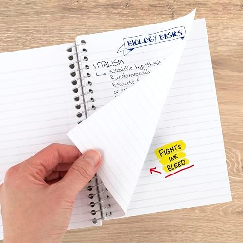 Five Star Spiral Notebook, 1 Subject, College Ruled Paper, 4-3/8" x 7", Small Size