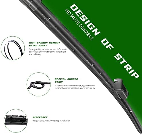 3 Factory Wiper Blade Replacement for 2025 2024 2023 2022 2021 2020 2019 2018 2017 Mazda