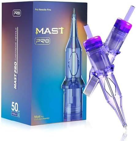 Mast Tattoo 50Pcs Pro Tattoo Cartridge Needles Assorted Mixed Size