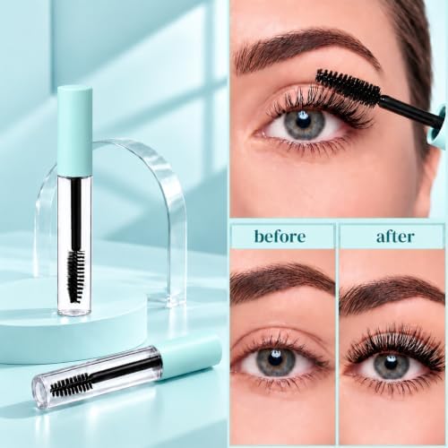 Maitys 40 Pcs 10 ml Empty Mascara Tubes with Eyelash Wand, Green