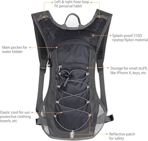 Unigear Hydration Pack Backpack with 2L Water Bladder for Hiking & Cycling