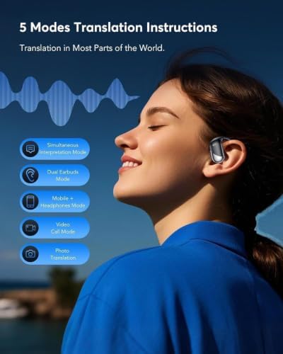 AI Translation Earbuds Real Time - 198 Languages 60H Translating Earbuds