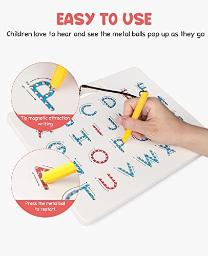 GAMENOTE Magnetic Letter Board Double Sided, ABC Alphabet Tracing Board