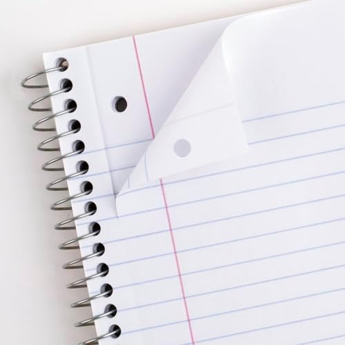 Mead Spiral Notebook, 6 Pack, 1 Subject, College Ruled Paper, 7-1/2" x 10-1/2"