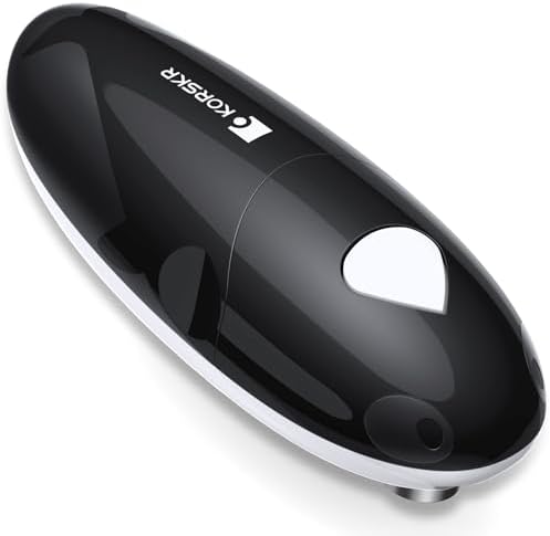 Electric Can Opener, Automatic Can Opener, Suitable for Any Size Cans-Black