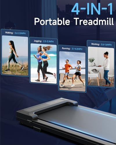 Walking Pad Treadmill for Home - Under Desk Treadmills Mini Portable Walking Running