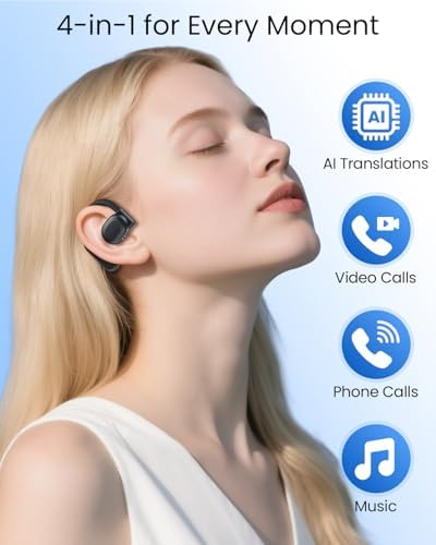 AI Translation Earbuds Real Time 164 Languages 80H Playtime Translator Ear Buds Audifonos