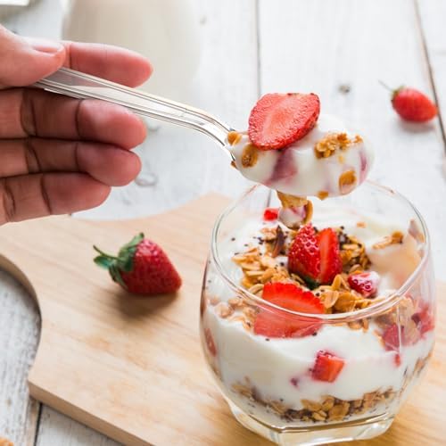 Dealusy 360 Count Clear Plastic Spoons Disposable