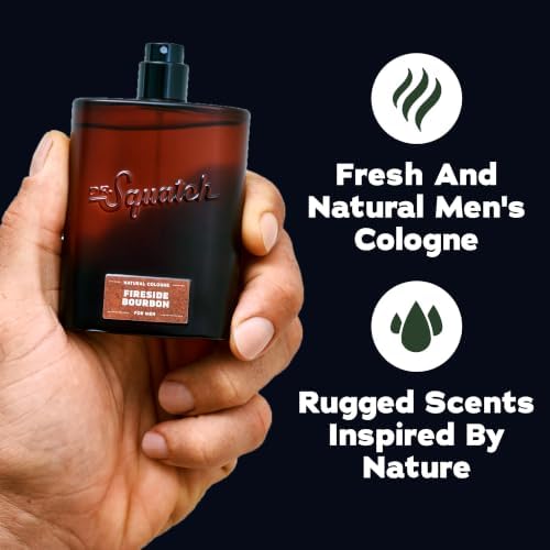 Dr. Squatch Natural Cologne for Men, Fireside Bourbon Men's Cologne (1.7oz)