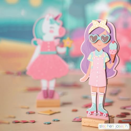 Stephen Joseph Magnetic Dress UP Doll Bunny and Mouse