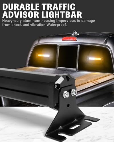 HLauto 2x10.7inch 40LED Strobe Traffic Advisor Light Bar