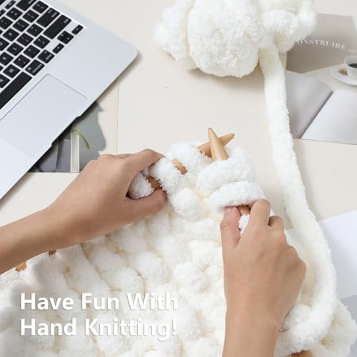 Cozyful Chunky Yarn for Hand Knitting - #10 Chunky Chenille Yarn