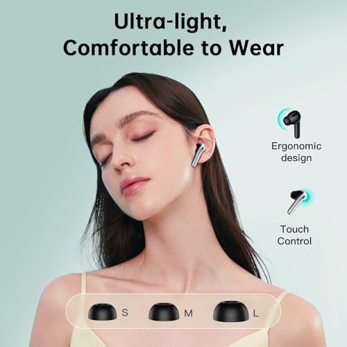 OKEEFE Active Noise Cancelling Earbuds with AI Translation Real Time Translator Earbuds