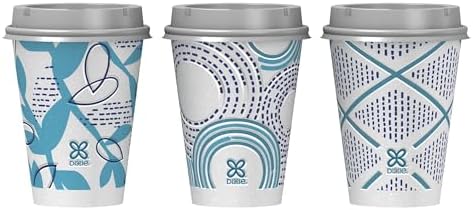 Dixie To Go Disposable Coffee Cups With Lids, 12 oz Paper Cups, 156 Ct