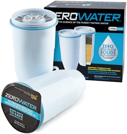 ZeroWater Official Replacement Water Filter Removes PFOA/PFOS 2-Pack