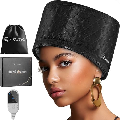 Hair Steamer for Natural Hair Home Use w/10-level Heats Up Quickly