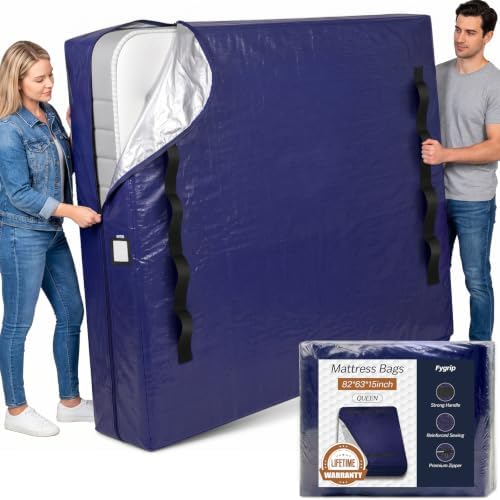 Extra Heavy Duty Mattress Bags Bed Cover for Moving & Storage, Queen