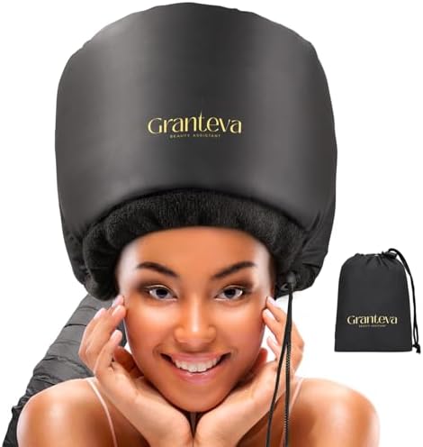 Hooded Hair Dryer Attachment w/A Headband Integrated That Reduces Heat Around Ears & Neck