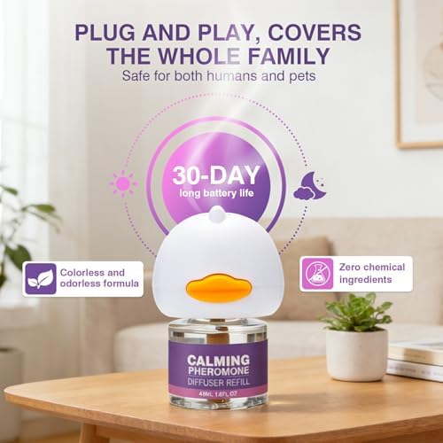 Tcllka Cat Calming Pheromone Diffuser Effectively Relieve Anxiety Stress Cat Calming