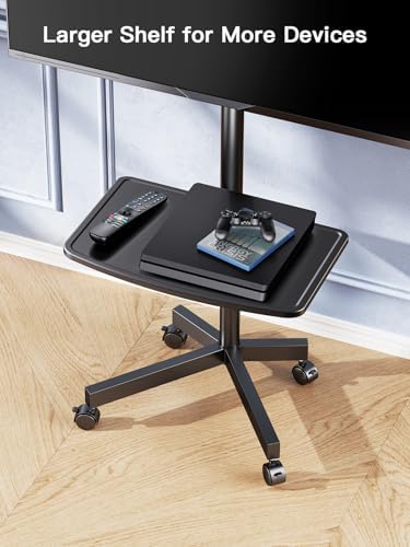 PERLESMITH Rolling TV Stand on Wheels for 23-65 Inch TVs