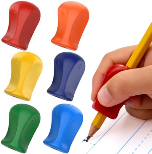 The Pencil Grip Original Pencil Grippers 6 Pcs, Improves Kids Handwriting