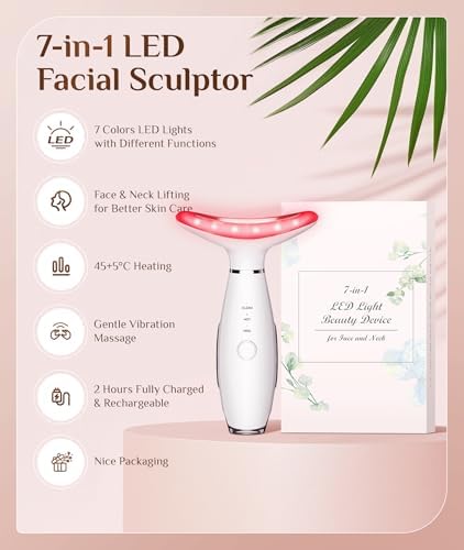 7 Color Galvanic Machines - Red Light Therapy for Face and Neck