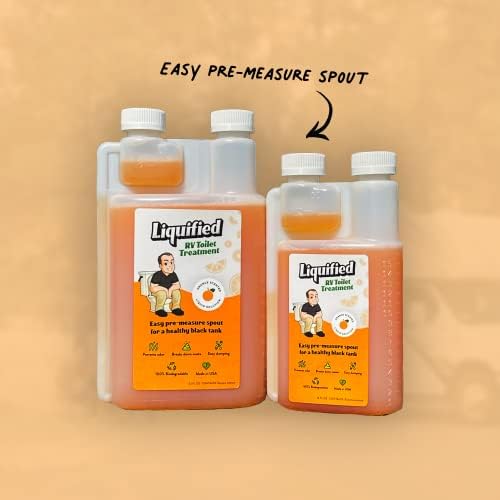 Liquified RV Toilet Treatment - Black Holding Tank Digester - Odor Eliminator